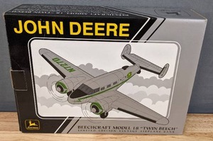 lot 59B image: John Deere Beechcraft Model 18 Twin Beech Ltd Edition Vintage Airplane Bank B