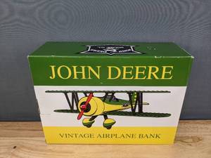 lot 35 image: John Deere Vintage Airplane Bank B
