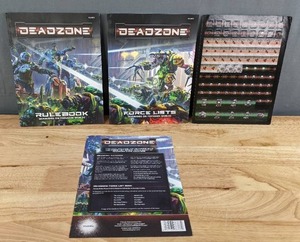 lot 53B image: Mantic Games Deadzone Rulebook, Force Lists Book, Game Counter Sheet F
