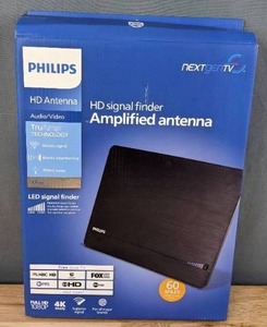 lot 18 image: Brand New Philips Elite Indoor Amplified Antenna Y