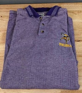 lot 48B image: Vintage NFL Minnesota Vikings Dynasty Mens Shirt Size XL F