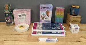lot 61C image: Wonderful Assortment of New Beauty Supplies Creamstem Hydroglow Moisturizer, French Nail Tips, Somall Teeth Whitening Kit and More Q