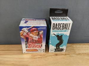 lot 47B image: Brand New 2023 Topps Update Series MLB Baseball Hobby Box and Fairfield Company Baseball Collectors Edge Box New Sealed Mystery Cards I