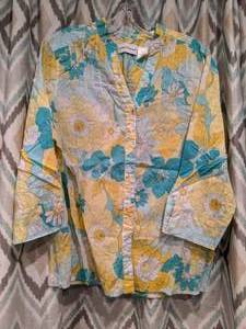 lot 453 image: New alfred dunner flowered blouse Womens Size 16 P