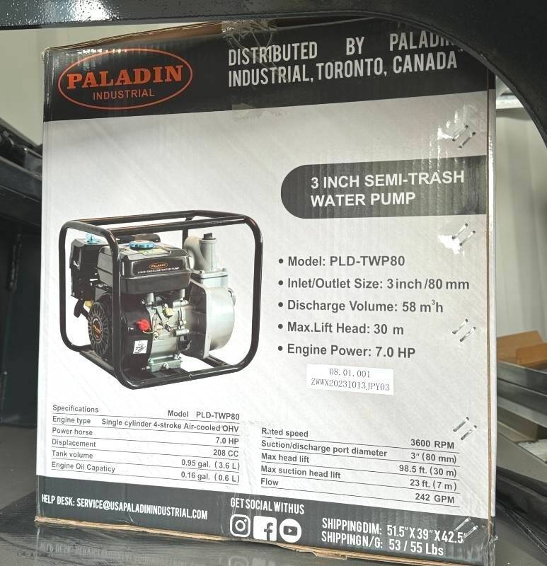 lot 166 image: Gas Powered Water Pump