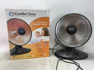 lot 325 image: COMFORT ZONE OSCILLATING RADIANT HEATER