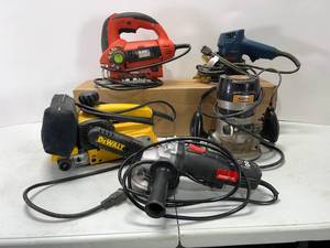 lot 344 image: DEWALT, BLACK & DECKER, CRAFTSMAN, RYOBI, DRILL MASTER POWER TOOL LOT