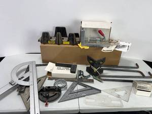 lot 351 image: KREG JIG, MITRE BOX, CARPENTRY PROTRACTOR, AND OTHERS