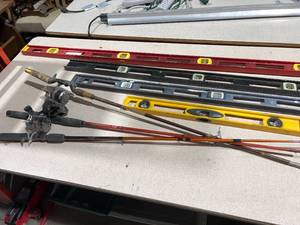 lot 357 image: LEVELS AND FISHING POLES