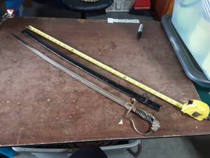 Vintage Sword & Sheath With Lion Head