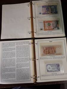 Double Collector Albums Of World Foreign Countries Currency