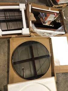 Lot of Assorted Mirrors Various Sizes Customer  Returns See Pictures