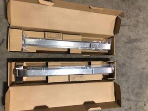 Lot of 2 Global Door Controls EDTBAR Series Stainless Steel Grade 2 Commercial 36 in. Fire Rated Rim Touch Bar Exit Device   Customer  Returns See Pictures