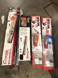 Lot of Assorted Tile Cutters Various Models and Conditions    Customer Returns See Pictures