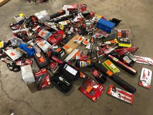 Huge Lot of Hand Tools and Hardware Various Models and Conditions   Customer Returns See Pictures