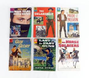 lot 27 image: Lot of 6 Vintage 1950s Dell A Movie Classic Comic Books