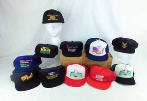 lot 55 image: Lot of 15 Various BaseballTrucker Hats Including Mighty Morpine Power Rangers, Raisins and more