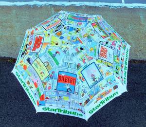 lot 15 image: Vintage Minneapolis Star Tribune Comic Strip Umbrella