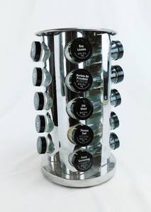 lot 67 image: Revolving 20 Jar Spice Rack