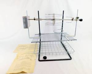 lot 1 image: Vintage Roto-Spit by A Rowley Tool and Eng Co Indoor Outdoor Rotisserie