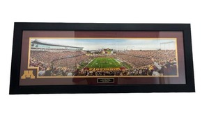 lot 2 image: Minnesota Golden Gophers Row The Boat TCF Bank Stadium 17 x 43.5 Professionally Framed Panoramic Photo (New Old Stock)