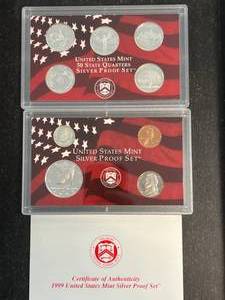 1999 US MINT SILVER PROOF SET