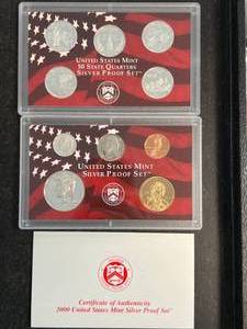 2000 US MINT SILVER PROOF SET