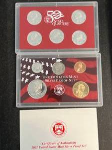 2001 US MINT SILVER PROOF SET