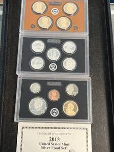 2013 US MINT SILVER PROOF SET
