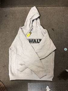 DEWALT Logan Mens Size XL Heather Grey CottonPolyester Water Resistant Hooded Sweatshirt Customer Returns See Pictures