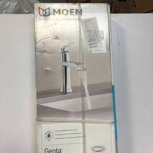 MOEN Genta Single Handle Single Hole Bathroom Faucet in Chrome Customer Returns See Pictures