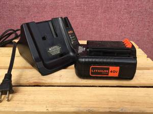 lot 54 image: B&D 40V Lithium Battery - Charger