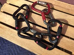 lot 87 image: 7 Locking Carabiners