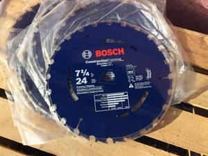lot 133 image: 6 Bosch 7 14 Construction FramingRipping Blades - New