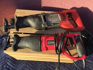 lot 136 image: Milwaukee & Tool Shop Reciprocating Saws