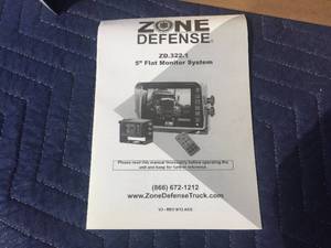 lot 191 image: ZONE DEFENSE ZD.322.1 5 Flat Monitor System
