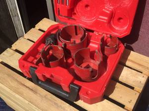 lot 209 image: Milwaukee Big Hawg Heavy Duty Hole Saw Kit