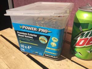 lot 226 image: Power-Pro #10 x 4 Premium Exterior Wood Screws