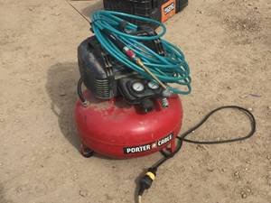 lot 244 image: Porter Cable Pancake Air Compressor