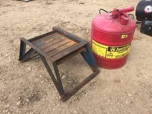 lot 245 image: Safety Can & Metal Stand