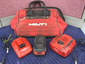 lot 256 image: Hilti Battery - Chargers - Bag