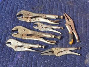 lot 259 image: 6 Vise-Grip Style Wrenches