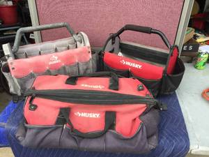 lot 267 image: 3 Husky Tool CaddyBags