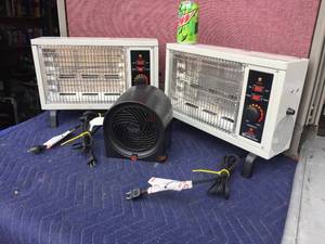 lot 268 image: 3 Electric Heaters