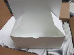 Case of 250 Folding White Boxes 4x4...