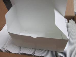 Case of 250 Folding White Boxes 4x4...