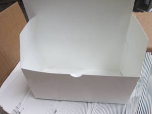 Case of 250 Folding White Boxes 4x4...