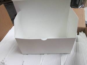 Case of 250 Folding White Boxes 4x4...