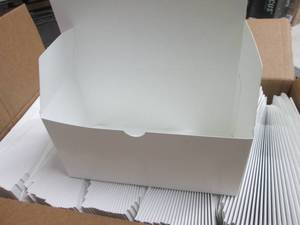Case of 250 Folding White Boxes 4x4...