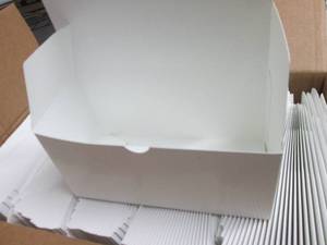 Case of 250 Folding White Boxes 4x4...
